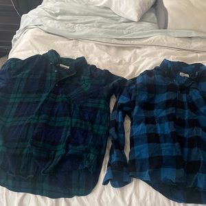 Two Magellan flannel shirts